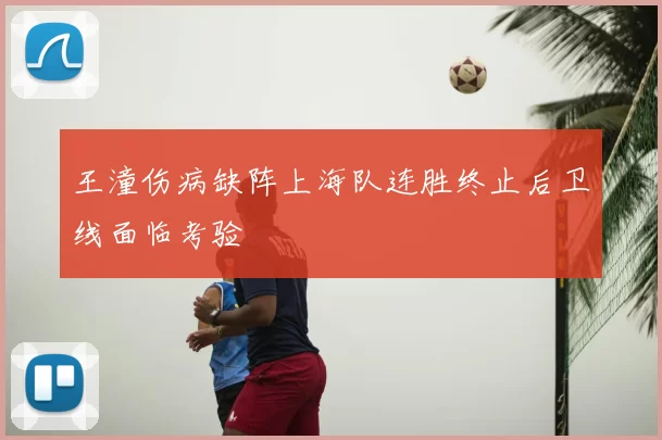 王潼伤病缺阵上海队连胜终止后卫线面临考验