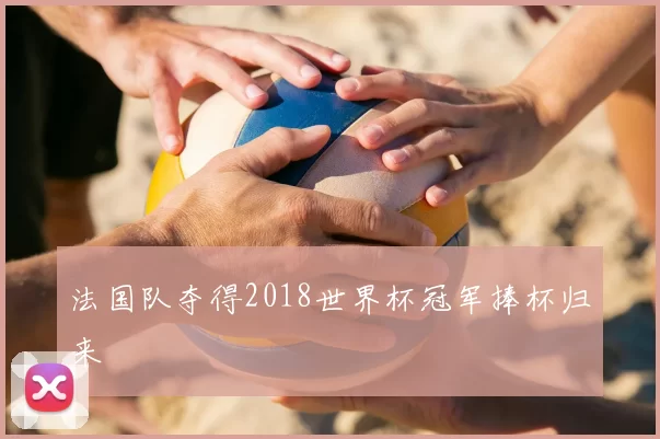 法国队夺得2018世界杯冠军捧杯归来